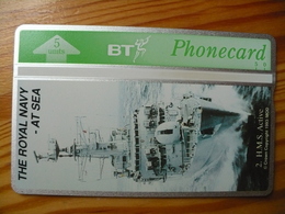 Phonecard United Kingdom, BT - Ship, Royal Navy At Sea 600 Ex - BT Advertising Issues