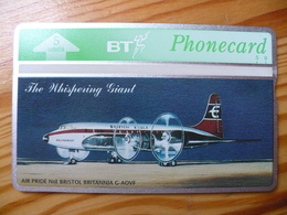 Phonecard United Kingdom, BT - Plane, Aircraft 600 Ex - BT Emissions Publicitaires