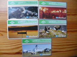 Phonecard Set United Kingdom, BT - Shetland 2000 Ex - BT Emissions Publicitaires