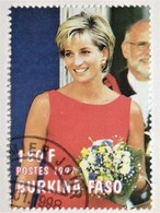 Burkina Faso, Stamp CTO, "Famous People", "Princess Diana", 1997 - Burkina Faso (1984-...)