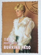 Burkina Faso, Stamp CTO, "Famous People", "Princess Diana", 1997 - Burkina Faso (1984-...)