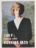 Burkina Faso, Stamp CTO, "Famous People", "Princess Diana", 1997 - Burkina Faso (1984-...)