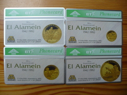 Phonecard Set United Kingdom, BT - El Alamein 2000 Ex - Coin, Military - BT Emissioni Pubblicitarie