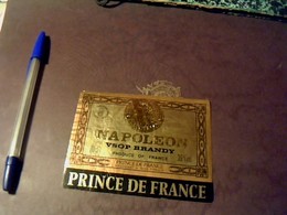Étiquette  Occasion VSOP Brandy Napoléon Prince De France à - Alcoholen & Sterke Drank
