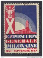 Pologne Vignette Exposition Générale Polonaise Poznan Septembre 1929 - Plaatfouten & Curiosa