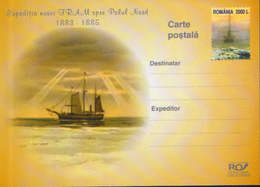 Romania - Stationery Postcard Unused 2003(207) - Expedition Of The FRAM Ship To The North Pole 1883 - 1885 - Expediciones árticas