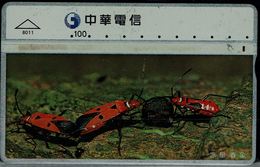 CHINA 1996 PHONECARD INSECTS USED VF!! - Autres & Non Classés