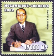 Mozambique 2002 MNH, Hideki Yukawa Japanese Nobel Physics Winner - Nobel Prize Laureates