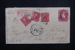 ETATS UNIS - Entier Postal + Compléments De New York En Recommandé Pour Haguenau En 1903 - L 51731 - 1901-20
