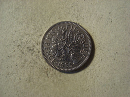 MONNAIE GRANDE BRETAGNE 6 PENCE 1955 - H. 6 Pence