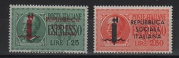 1944 RSI Espressi Serie Cpl MLH - Afgestempeld