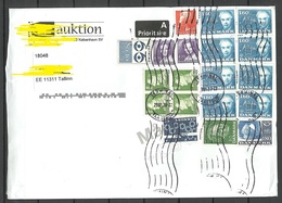 DENMARK Dänemark 2020 Cover To Estonia With Many Nice Stamps Queen King Etc - Brieven En Documenten