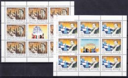 Yugoslavia Republic 1992 Chess - Fisher Vs. Spasky Match Mi#2559-2560 Kleinbogen, Mint Never Hinged - Unused Stamps