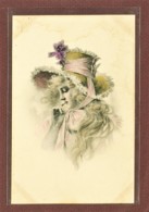 ILLUSTRATEUR - M. M. VIENNE - WICHERA - BUSTE DE JEUNE FEMME AVEC UN DOIGT SUR LA BOUCHE - EDITION 1900 - Wichera