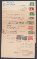 8 Bedarfskarten 50er Jahre - Cartes Postales - Oblitérées