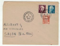 France // 1945-1949 // Lettre Du Centenaire Du Maréchal Gallieni - Brieven En Documenten