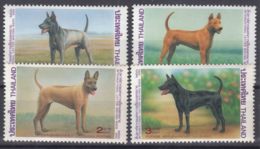 Thailand 1993 Animals Dogs Mi#1574-1577 Mint Never Hinged - Thaïlande