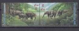 Thailand 1995 Animals Elephants Mi#1646-1647 Mint Never Hinged Pair - Thaïlande