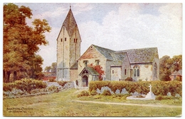 ARTIST : A.R. QUINTON - SOMPTING CHURCH, NEAR WORTHING - Quinton, AR