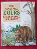 Une Année Avec L’ours Et Les Animaux De La Forêt - Bibliothèque Rouge Et Or