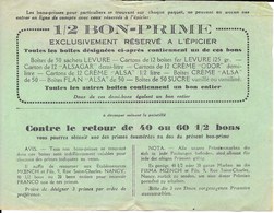 1/2 Bon-Prime Exclusivement Réservé à L'Epicier (Levure, Flan Alsa) - Notgeld