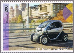 Schweiz 2019 ** Privtpostbriefmarke Quickmail 200 Rappen - Renault Twizy - - Voitures