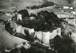 34 .21019 .  Clermont L Herault . Le Chateau .vue Aerienne . 10.5 X 15 Cm .cpsm . - Clermont L'Hérault