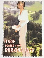 Burkina Faso, Stamp CTO, "Famous People", "Princess Diana", 1997 - Burkina Faso (1984-...)