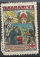 Vignette Croix-Rouge Madagascar Tananarive Première Guerre Mondial WW1 - Cruz Roja