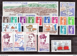 Saint Pierre Et Miquelon  1990 Année Complète Poste 513 533 PA 69 Neuf ** MNH Sin Charmela Cote 37.7 - Volledig Jaar