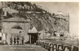 Italie. CPSM. GRIMALDI. Casino Dei Balzi Rossi, Visto Dal Territorio Francese, Cachet Frontiera Au Verso. - Douane