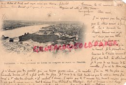 07- TOURNON - VUE GENERALE DU LYCEE DE GARCONS ET PLACE DU GRAVIER -RARE PRECURSEUR  1899- ARDECHE - Tournon