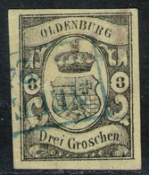 Neuenburg Auf 3 Groschen Gelb - Oldenburg Nr. 8 - Tiefst Geprüft BPP - Oldenburg