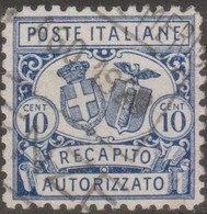 Italia 1928 Recapito Autorizzato 10 Cent. D.11 (o) Vedere Scansione - Otros & Sin Clasificación