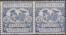 Italia 1928 Recapito Autorizzato 10 Cent. D.14 MLH/* Vedere Scansione - Other & Unclassified