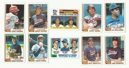 1982 TOPPS BASEBALL CARDS – MINNESOTA TWINS – MLB – MAJOR LEAGUE BASEBALL – LOT OF TEN - Lotti