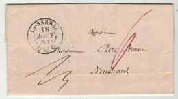 Suisse // Schweiz // Switzerland //  Préphilatélie  // Lettre Au Départ De La Sarraz Pour Neuchâtel - ...-1845 Préphilatélie