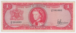 TRINIDAD & TOBAGO 1 DOLLAR 1964 VF+ Pick 26c 26 C - Trinidad & Tobago