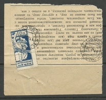 RUSSLAND RUSSIA 1923 Recipt Moskva Postal Office About Sending Value Declared Letter With Charity Stamp Backside - Brieven En Documenten