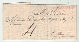 Suisse // Schweiz // Switzerland //  Préphilatélie  // Lettre Au Départ De Romainmotier Pour Ollon 1827 - ...-1845 Préphilatélie