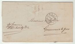 Suisse // Schweiz // Switzerland //  Préphilatélie  // Lettre Au Départ De Echallens Pour Goumoens Le Jux 1871 - ...-1845 Préphilatélie