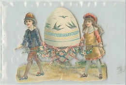 DECOUPIS GAUFFRE - MOTIF " PÂQUES " - Envergure Environ  (9 X 11 Cm).. - Easter