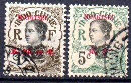 Mong-Tzeu: Yvert 34A Et 37°; 2 Valeurs - Used Stamps