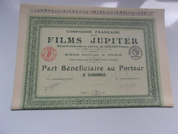 FILMS JUPITER (part Bénéficiaire) 1921 - Non Classés