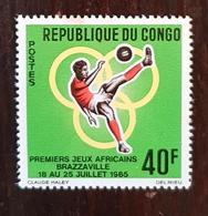 CONGO Football. Soccer ** MNH. 1 Valeur  Dentelée  Emise En 1965 ** MNH - Nuevos