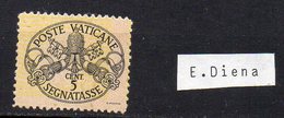 1946 Vaticano Segnatasse N. 13 Integro MNH** Linee Grosse Firmato Diena - Postage Due