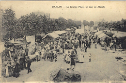 BARLIN (62) - La Grande Place, Un Jour De Marché - Ed E. L. D. - Barlin