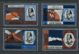 Khor Fakkan 1966 Mi#46-49 Winston Churchill 1st Death Anniv (gloss)MLH - Khor Fakkan