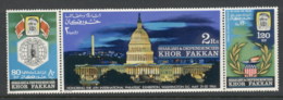Khor Fakkan 1966 Mi#77-79 SIPEX 6th Intl. Stamp Ex. Washington MLH - Khor Fakkan