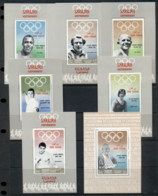 Khor Fakkan 1969 Mi#219-225DLMS Olympic Medallists Deluxe MS MUH - Khor Fakkan